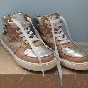 Michael Kors Girls' Gold High Top Sneakers